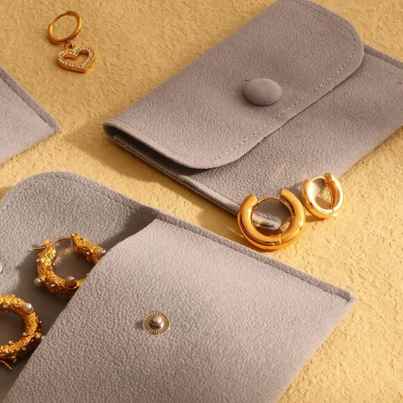 Dainty Gold Necklace for Women, Gold Plated Cubic Zirconia Drop Satellite Chain - Picture 7 of 7